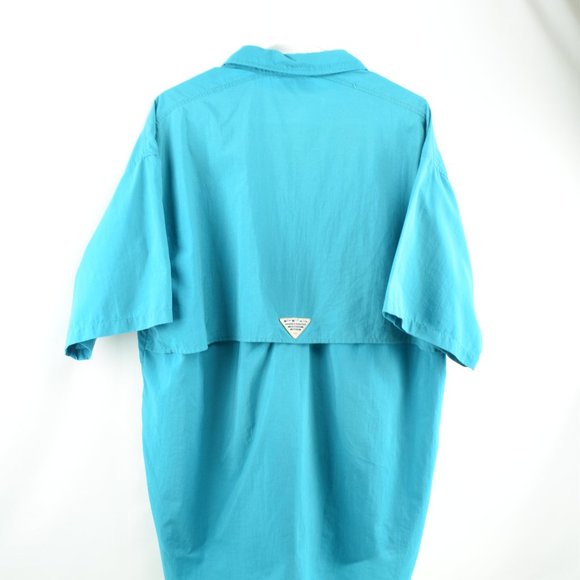 Columbia Mens L PFG Short Sleeve Shirt - Picture 5 of 6